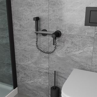 Гигиенический душ со смесителем DQ Bayern DA1504545 чёрный